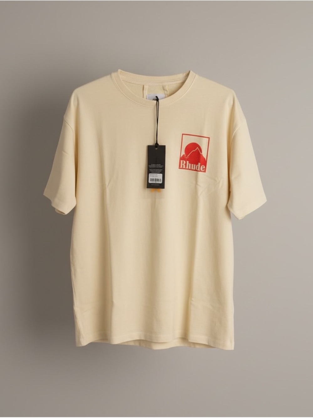 Rhude oversized Short-Sleeve Logo Pocket Tee with Red Graphic